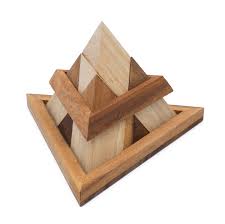 Place one triangle next to another to test if they will fit into. Wooden Pyramid Puzzle Assembly Triangle Pyramid Puzzle With Free Shipping Siammandalay