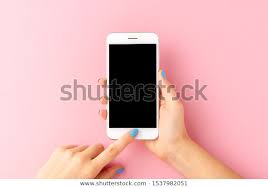 overhead shot hands holding mobile phone ภาพสต อก แก ไขตอนน 1537982051