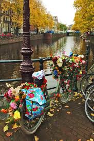 Holland Decorated Bicycle In Amsterdam Netherlands Amsterdam Places To Travel