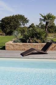 Piscine Caron Deco Muret Pierres Ambiance Amenagement Jardin Terrasse Piscine Piscine Muret Amenagement Jardin