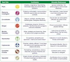 Knowing Your Team Role Using The Belbin Chart All Round