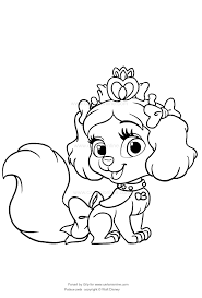 Ausmalbilder Muffin Der Hund Von Snow White Palace Pets