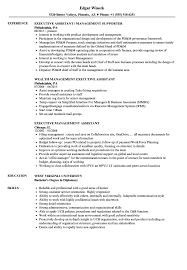 Preparing for disaster helps reduce the impact that unforeseen events have on an organization. Executive Management Assistant Resume Samples Velvet Jobs