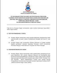 Jabatan cetak kerajaan got an excellent score of 91.87 out of 100 in accountability index rating done by national audit department. Jabatan Penerangan Negeri Sabah Twitter àªªàª° Terkini Pada Hari Ini Kerajaan Negeri Memutuskan Untuk Memberi Kebenaran Bagi Aktiviti Sektor Seperti Berikut A Sektor Pendidikan Taska B Kebenaran Memasuki Sabah