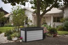 Keter Denali 100 Gallon Resin Large Deck Box For Patio Furniture Cushion Storage Learn More By Visi Outdoor Outdoor Cushions Patio Furniture Resin Deck Box