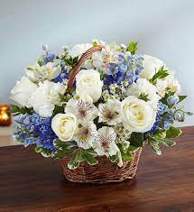 Content updated daily for flowers sympathy. Peace Prayers Blessings Blue White Sympathy In Apex Nc Rtp Fresh Flowers
