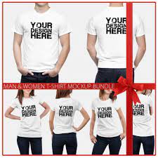 Download Men Women T Shirt Mock Up Bundle 6 Poses Models Mock Up High Resolution Psd Png Black White Instan Shirt Mockup T Shirts For Women Poses Modeling