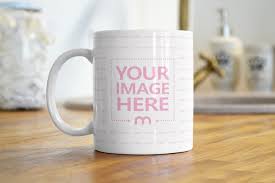 Coffee Mug On Kitchen Surface Mockup Mediamodifier