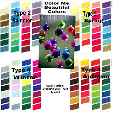 Color Me Beautiful Colors Carol Type Winter White Chart In