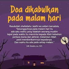 Literasi Quran On Instagram Doa Dikabulkan Pada Malam Hari Berlomba Lomba Dalam Kebaikan Dengan Share Tag Mention Kepada Orang In 2021 Islamic Quotes Quotes Islam