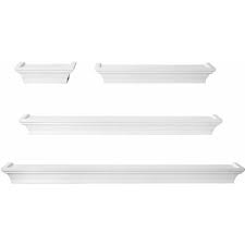 A chair rail (or dado) was originally put in houses to protect the wall from damage when pushing away from the table. Melannco Floating Wall Mount Molding Ledge Shelves Set Of 4 White Walmart Com Walmart Com