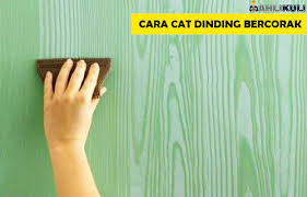 Perbandingan wallpapaer dinding dengan cat dinding. 25 Cara Cat Dinding Bercorak Unik 2020 Kelebihan Kekurangan