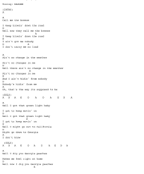 They Call Me The Breeze Song Lyrics And Chords Guitar Songs Easy Guitar Songs
