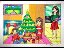 Download gratis kartun pohon natal pizza foto gambar wallpaper untuk handphone android, iphone, tablet tab, komputer desktop juga laptop. Cara Gradasi Warna Ep 18 Tema Natal Youtube