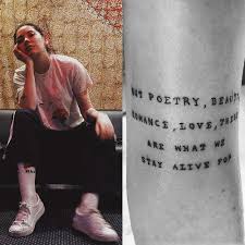 Bishop Briggs River Lyrics Tattoos Archive Steal Her Style Bishop Briggs Celebrity Tattoos Women Singer Quote