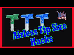 Recommended Airless Painter Sprayer Tips Airless Paint Sprayer Tutorials Youtube