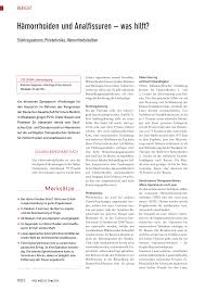 Der herold innere medizin ist seit jahren das standardwerk für alle internistischen fachrichtungen. Hamorrhoiden Und Analfissuren Was Hilft Rosenfluh Ch