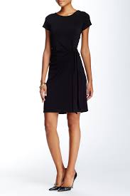 Side Tie Jersey Sheath Dress