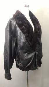 Gianni Valentino Vintage Leather Jacket With Sheep Fur Collar Etsy Vintage Leather Jacket Vintage Leather Sheep Leather