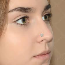 Opal Nose Stud Earring