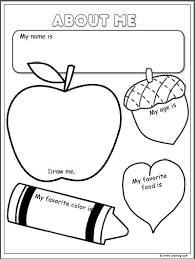 About Me Activity For Fall Madebyteachers About Me Activities All About Me Preschool Theme All About Me Preschool