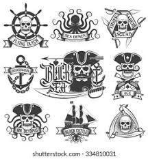 The logo for pirates of the caribbean is another choice of tattoo if you want to get something that represents jack sparrow. Unique Pirate Tattoo Logo Set Perfect Stock Vector Royalty Free 334810031