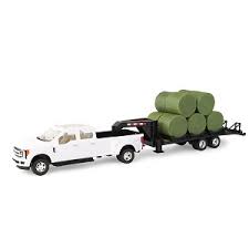 Maybe you would like to learn more about one of these? John Deere 1 32 Scale Pickup Truck With Trailer And Bales 46631