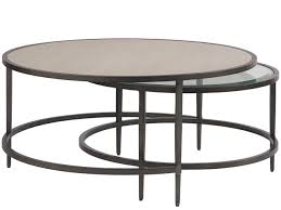 Coffee table glass top, steel frame coffee table h 18 (46cm), d 24 (61cm), w 48 (122cm) like new. Universal Furniture 805808 Midtown Nesting Tables Furniture Lightning Interior Decor Online Store Ontario
