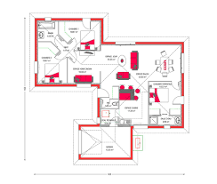 Cette Maison Moderne Plain Pied Aux Lignes Epurees Offre Une Atmosphere Chaleureuse Alternant Des Espaces Plan Maison Maison Moderne Plain Pied Modele Maison