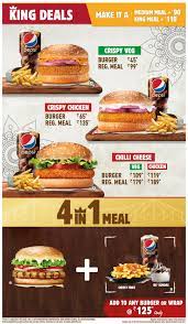 Burger King Menu Menu For Burger King Quest Mall Ballygunge Kolkata