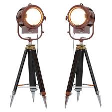Spot Light On Wood Tripod By Mole Richardson Usa Mid Century Nice Film Spot Light Married To Wood Tripod Lamp Is Vintage Floor Lamp Lamp Floor Lamp Lighting