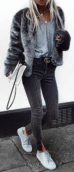 100 Refined Winter Outfits To Inspire You Skinny Clothes Gray Jeans Outfit Winter Grey Jeans Outfit