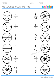 ejercicios fracciones equivalentes para primaria | Fracciones para  primaria, Ejercicios de fracciones, Actividades de fracciones