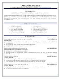 Account manager resume objective as the name suggests, account managers manage the accounts of various individuals, which requires a diverse range of skills. Account Manager Resume