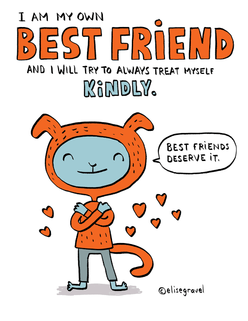 I am my own best friend mini-poster | Elise Gravel