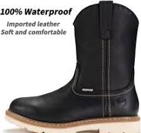 Amazon.com | SUREWAY 10in Mens Steel Toe Waterproof ...