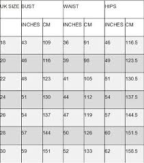 women size chart how to choose your dress with care size