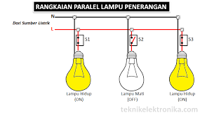Rangkaian paralel pengertian ciri gambar ilmusiana. Cara Merangkai Rangkaian Lampu Penerangan Secara Paralel
