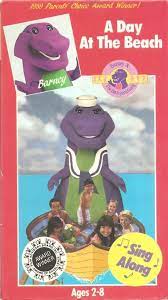 Barneyadayatthebeachvhs1990 Jpg Barney Friends Barney Christmas Barney The Dinosaurs