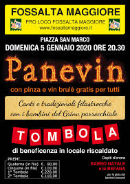 Panevin A Fossalta Maggiore Di Chiarano Domenica 5 Gennaio 2020