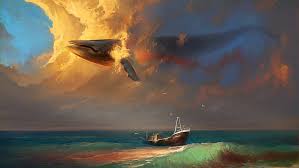 Hd Wallpaper Fantasy Animals Whale Ship Surreal Surrealism Trippy Wallpaper Flare