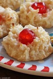 Cherry Topped Coconut Macaroons Coconut Macaroons Recipe Coconut Macaroons Macaroon Recipes