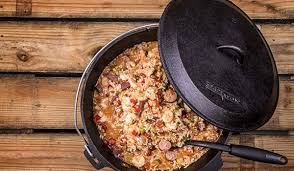 Dutch Oven Jambalaya 50 Campfires Recipe Cooking Dutch Oven Cooking Dutch Oven Recipes