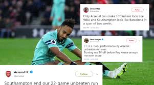 Cards 0.20 3.34 location southampton, england venue st. Southampton Vs Arsenal Highlights Twitter Reacts As Arsenal Lose 3 2 The Sportsrush