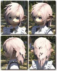 nemuko ff14 ララフェル女性の髪型 ララフェル 三面図 キャラクターデザイン