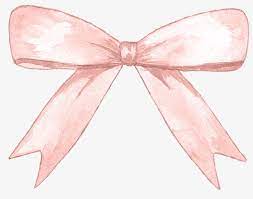 Hand Painted Watercolor Pink Bow Bow Clipart Clip Art Floral Monogram Letter