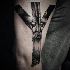 Rune tattoos are reviving an ancient form of viking symbolism for today's manliest ink fans. Tyr Viking God Tattoo Extravital Fasion