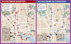 In addition to the marathon, the baltimore running festival festival also includes a half marathon, a 5k, kids races, and a marathon relay. The Baltimore Running Festival Maps Closures Wypr