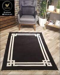 Cift Tarafli Pamuk Dekoratif Hali Ve Kilim Kod 6132a Siyah Ozellikler Pamuk Kilim Kendiliginden Sacakli Cift Yonlu Kullanim 30 Derece M Halilar Kilim Hali
