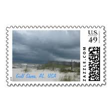 Gulf Shores Alabama Beach Postage Stamp Alabama Beaches Stamp Gulf Shores Alabama Beach